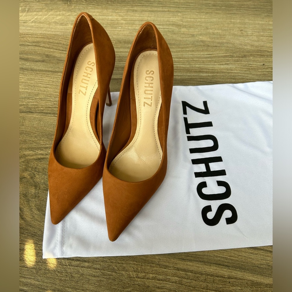 Schutz Lou Pumps in Wood | $50 OBO